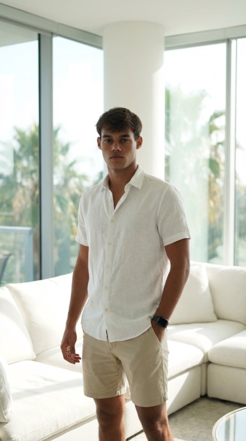 Luiz no apartamento premium em Orlando